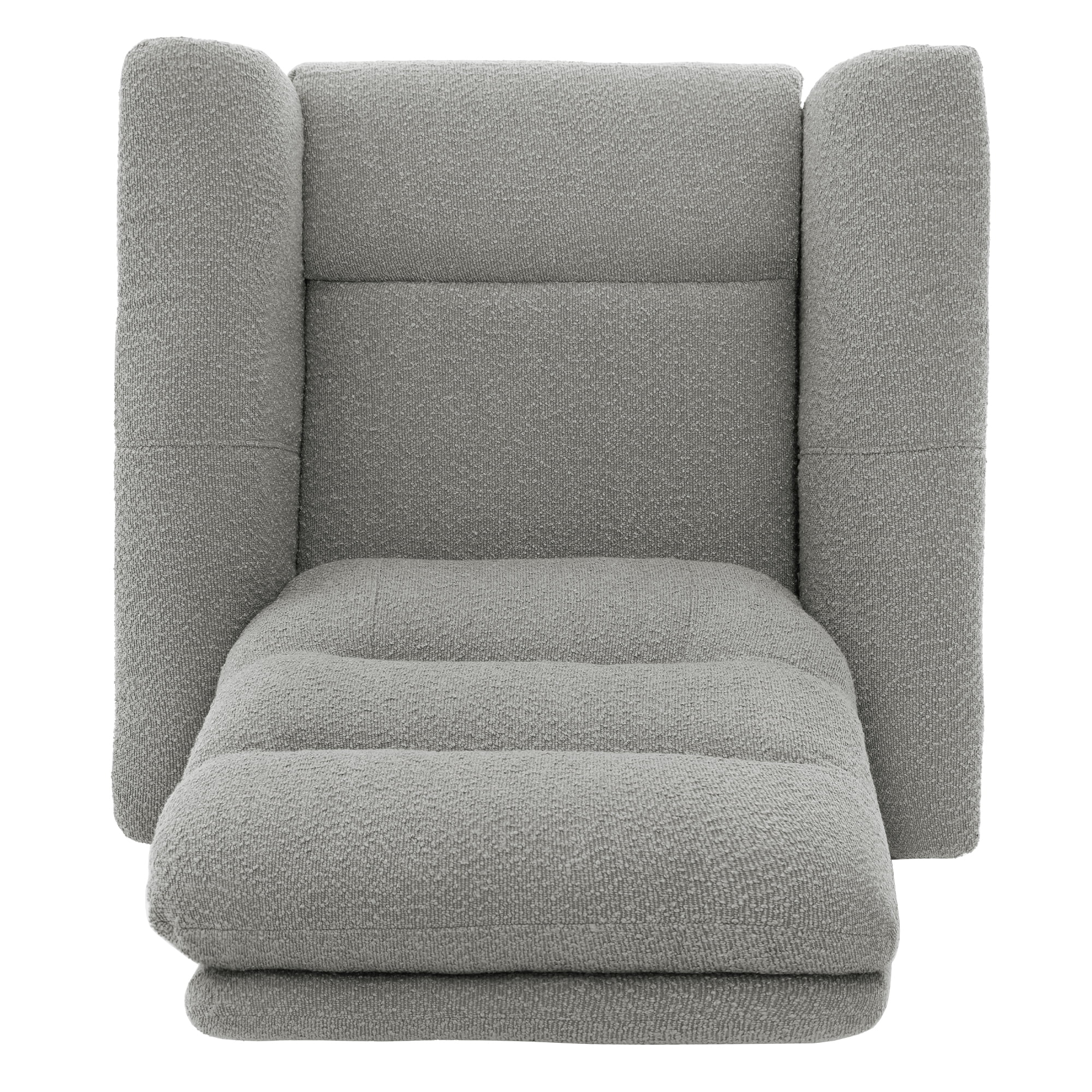 Euroco Manual Recliner Chair, 270° Swivel Rocker Chair with 8-Point Massage Function and Adjustable Backrest,Nursery Rocking Recliner for Living Room, Bedroom and Nursery,Grey