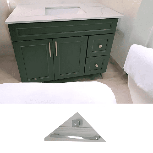 Isaac 42 inch Solid Wood Shaker Style Bathroom Vanity