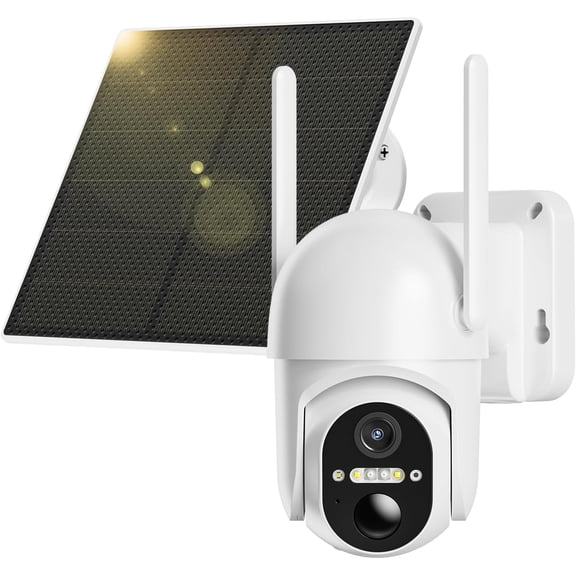 4G LTE Cellular Security Camera Includes SIM Card(Support Verizon/AT&T/T-Mobile), 2K Solar Outdoor Cam Wireless Without WiFi Needed, 360 Live View, Color Night Vision