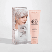 L'Oreal Paris Le Color Gloss One Step In-Shower Toning Gloss, Silver Opal, 4 fl oz