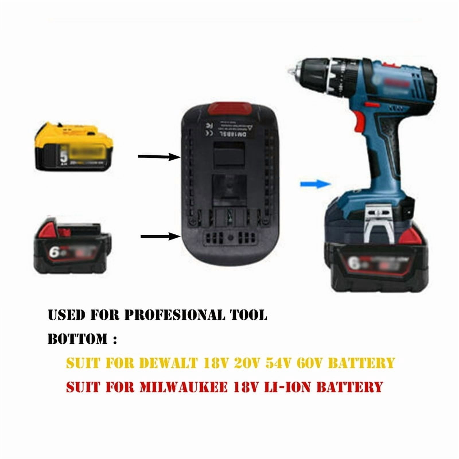 Mil18DL Milwaukee Battery Adapter for Dewalt Power Tools