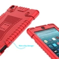 thumbnail image 4 of Dteck Shockproof Case For All-New Fire 7 Tablet (9th Generation,2019 Release) , Lightweight One-Piece Soft Silicone Back Cover Anti Slip Cover For Kindle Fire 7 inch 9th Generation, Red, 4 of 7