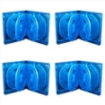 thumbnail image 1 of 4X Caja de Almacenamiento de CD Paquete de 10 Piezas Caja de CD Almacenamiento de CD de Plástico de Doble Cara Caja de CD para Automóvil Caja de DVD Engrosada,Azul, 1 of 6