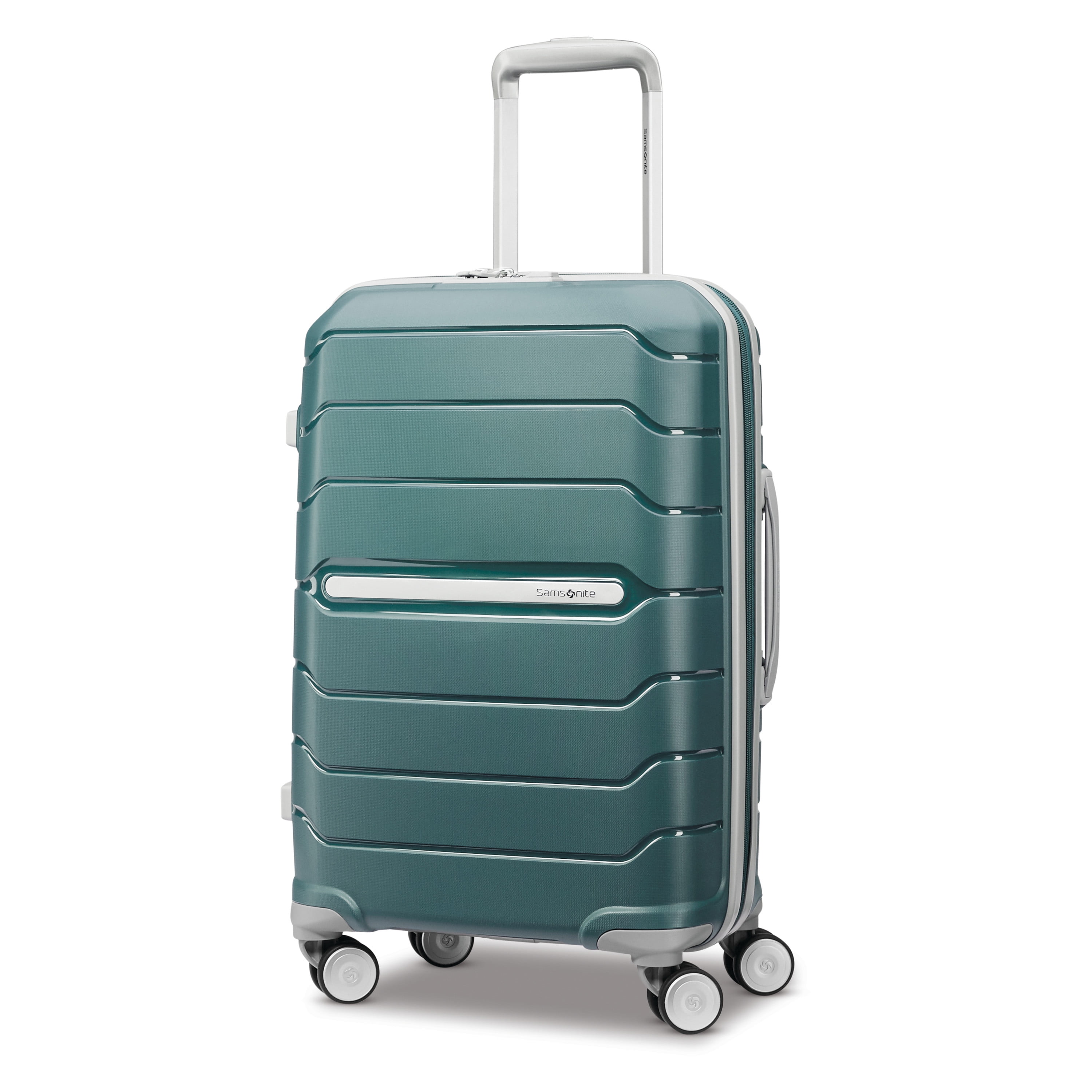 sky blue suitcase