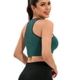 thumbnail image 6 of FANNYC Women's High Impact Support Sports Bra Seamless Wireless Racerback Sports Bra Breathable Mesh Yoga Tank Top Vest Gym Running Workout Activewear Bras With Removable Pad,6 Colors, 6 of 8