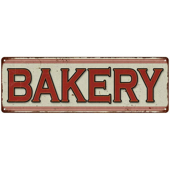 Bakery Restaurant Diner Food Vintage Look Metal Sign 6x18 106180068016