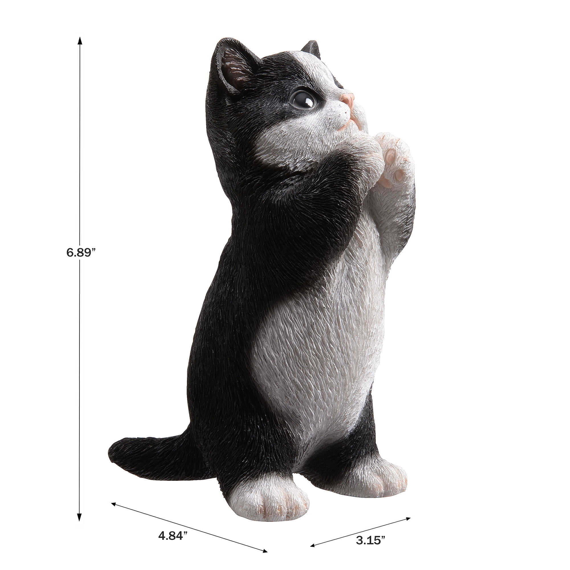 7" H Cow Cat Kitten Statue Praying