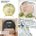 thumbnail image 5 of Efavormart Sparkly Rose Gold Big Payette Sequin Backdrop Stand Cover for Round Wedding Arch - 7.5ft, 5 of 5