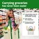 thumbnail image 3 of Green Bulldog Bolsas de comestibles reutilizables – Bolsas de compras reutilizables resistentes con asas largas, plegables y plegables, soporta hasta 65 libras – Bolsas de mano para cocina, paquete de, 3 of 5