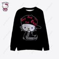 thumbnail image 3 of Nouveaux Chandails à Capuche Harajuku d'Automne à Manches Longues pour Femme, Style Vintage Décontracté, Coupe Ample, Sweat à Capuche pour Femmes, Imprimé Hello Kitty, 3 of 7