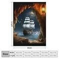 thumbnail image 4 of BCIIG Pirate Ship Cave Lantern Warm Lightweight Blanket Soft Fleece Throw Blanket for All Seasons 50x60in, 4 of 6