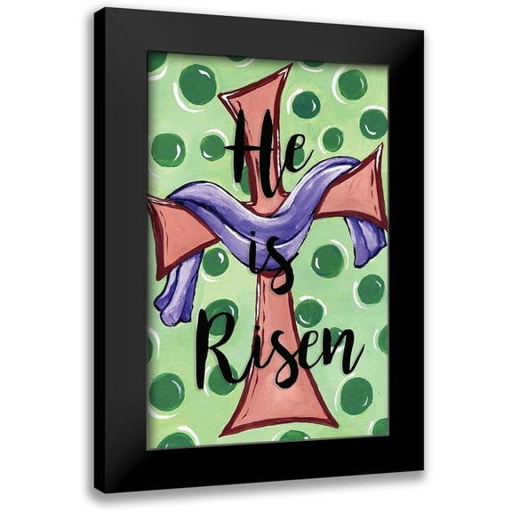 Seay, Anne 10x14 Black Modern Framed Museum Art Print Titled - He Is Risen