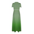 thumbnail image 4 of Vestido Corto de Verano de la Moda de las Mujeres Impreso de Manga Corta Cuello Redondo Tobillo de Longitud Vestido Casual, 4 of 6