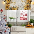 thumbnail image 5 of 2 Pack Farmhouse Sunflower Valances for Windows Bedroom Living Room Window Treatments, Vintage Daisy Butterflies Rustic Burlap Rod Pocket Valance Drapes Short Kitchen Curtains Over Sink 60"x18", 5 of 8