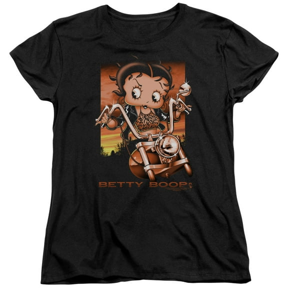 Betty Boop - Sunset Rider - Women's Short Sleeve Shirt - Large