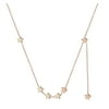 EUHDSSDE Ladies Necklace Fashion Special Design Diamond Shiny Titanium Steel Clavicle Necklace Cross Necklace For Women
