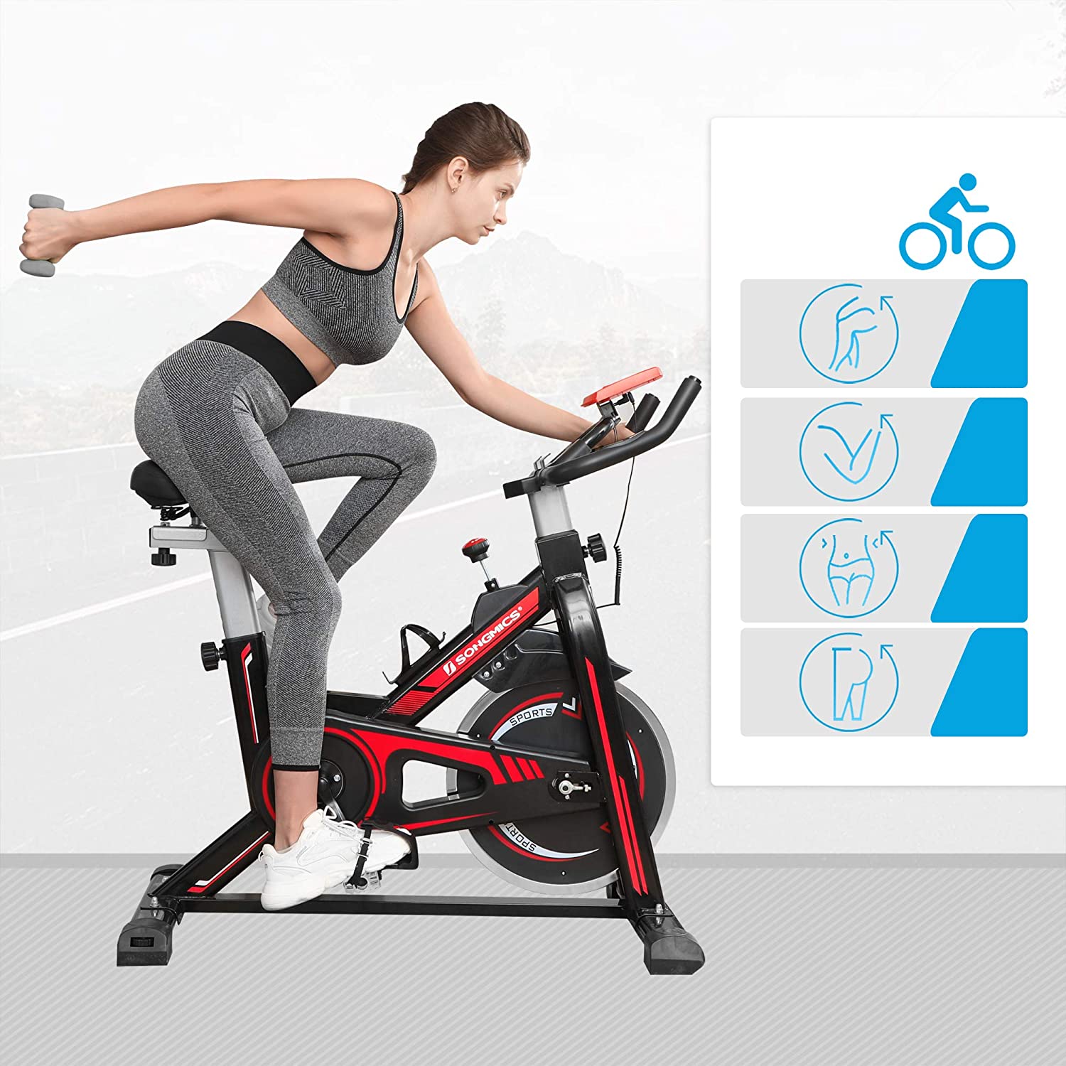 songmics stationary bike