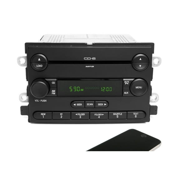 Restored 2006 Ford Freestyle AM FM 6 CD Player Radio w Bluetooth Upgrade 6F9T-18C815-AB (Refurbished)