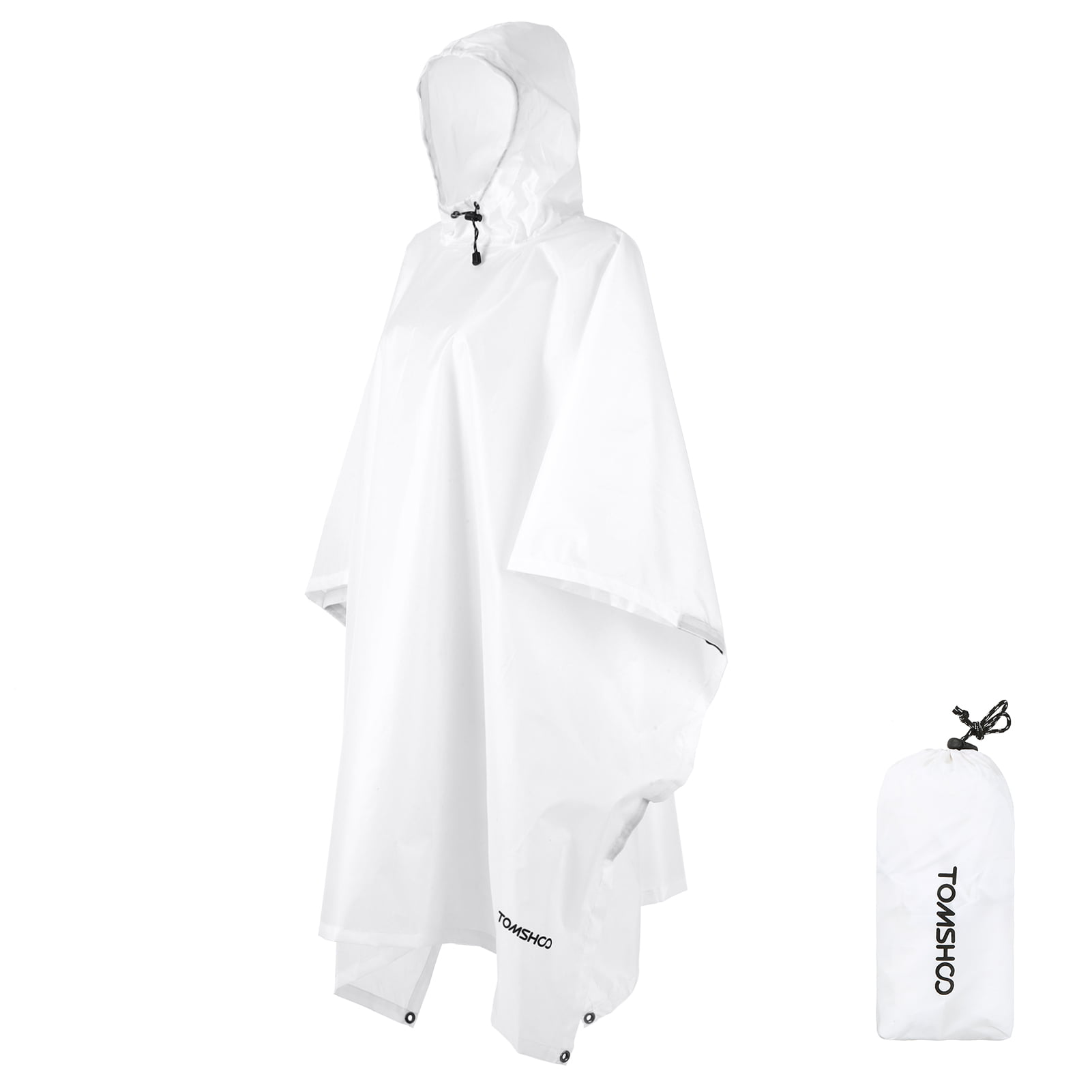 2/5/10X Disposable Emergency Waterproof Raincoat Poncho  Camping Hood 、Pop 