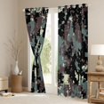 thumbnail image 3 of Homewish Rustic Camo Curtains Pack of 2 (42x84 Each),Pixel Geometric Curtains Blackout,Green Brown Black Bedroom Curtains For Boys Kids,Ultra Soft Home Decor, 3 of 6