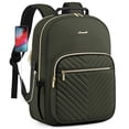 thumbnail image 1 of Mochila LOVEVOOK para portátil, color verde militar, para mujer, 15.6 pulgadas con puerto USB, 1 of 9