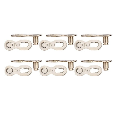 Steel 6 Pairs Chain Bike Joint Connector Missing Gear Accessories for 6 7 8 Cycling Replacement , 6S 7S 8S