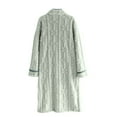 thumbnail image 3 of Gytharion Flannel Nightgowns for Women Fuzzy Fleece Warm Winter Sleepwear Soft Cozy Button Down Crew Neck Nightdress Cute Solid Long Sleeve Mid Length Plush Sleepwear with Pockets, 3 of 9