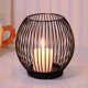 thumbnail image 4 of Portavelas de metal con estructura de jaula, estilo vintage, con diseño calado, ideal para colocar sobre la repisa de la chimenea o como centro de mesa., 4 of 8