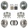 thumbnail image 1 of Transit Auto Front Rear Disc Brake Caliper Rotors Drums Ceramic Pads Kit (8Pc) for Car Chevrolet Cruze Limited KC8-101464N, 1 of 11