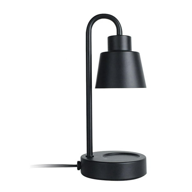 lámpara calentador de velas,calentador de velas quemador de cera candelita perfumada,Atenuador de brillo ajustable para lámpara de vela,Velas de té más cálidas Dimmable Candle Negro