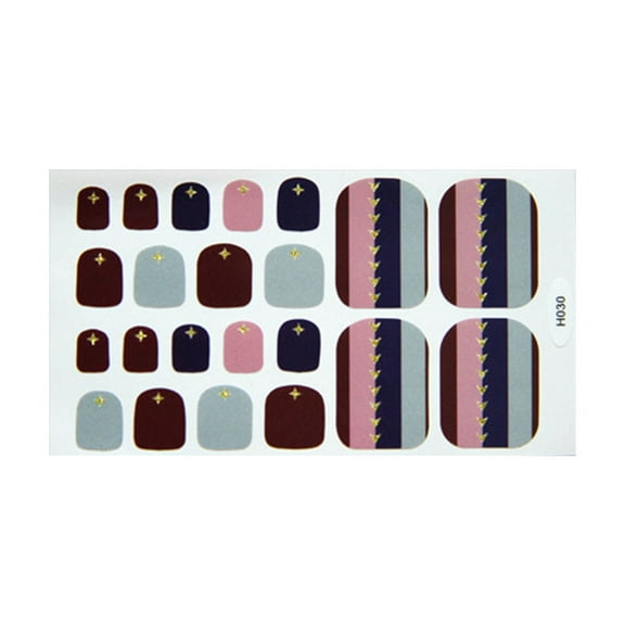 Fridja Foot Stickers Foot Nail Stickers Waterproof For Female DIY Nail Decoration Art