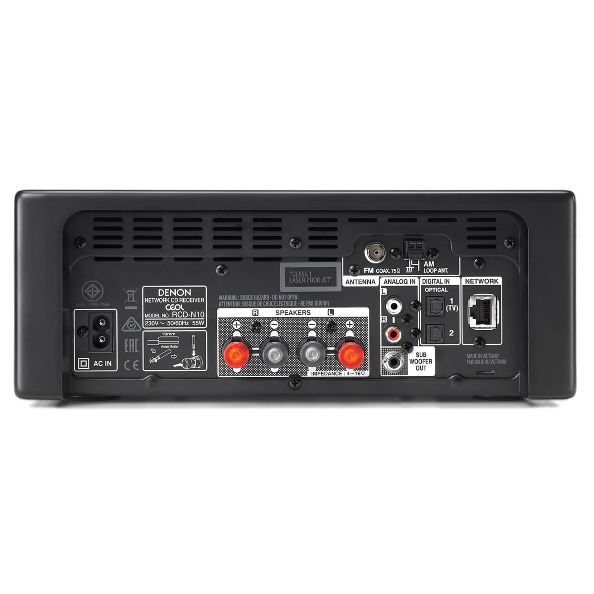 Denon RCD-N10 Network CD Receiver with HEOS (Black) Denon RCD-N10 Network CD Receiver with HEOS (Black)