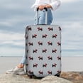 thumbnail image 5 of Cauagu Polka Dot Christmas Dog Print Travel Luggage Cover,Travel Dust-proof Suitcase Cover Softside Suitcase Protector for 18-32inch,Not Included Suitcase, 5 of 8