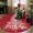Red-R, variant on Lahome Christmas Round Rug 5ft Area Rug Red Christmas Tree Rug Washable Rug Indoor Carpet Decorative Circle Rug Round Non Slip Soft Rug Holiday Decor for Kitchen Bedroom Nursery,Red