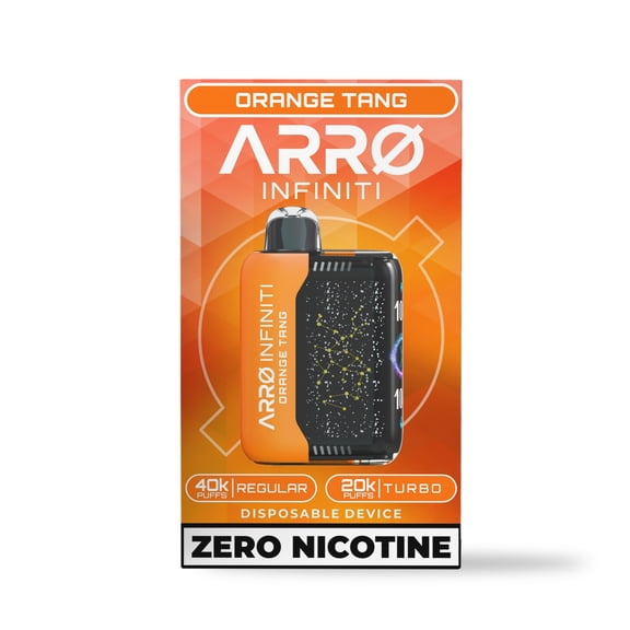 ARRO Infiniti - Orange Tang | 0% Nicotine, 40k puffs, Aromatherapy Diffuser