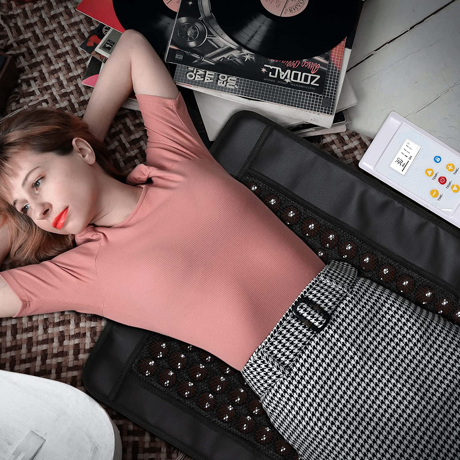 DGYAO Heating Pad Natural Jade and Tourmaline Heating Mat Flexible Pad With Smart Memory Function Controller