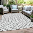 thumbnail image 6 of Addison Rugs Chantille Indoor/Outdoor Transitional Geometric White Washable Rectangle Rug, 2'6" x 3'10", 6 of 6