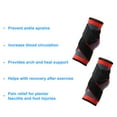 thumbnail image 5 of Unique Bargains 1 Pair Adjustable Ankle Brace Achilles Tendon Wrap Support Ankle Compression Sleeve Socks Red XL Size, 5 of 6
