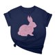 thumbnail image 1 of Tops de Cuello Alto para las Mujeres Amante Impreso Camiseta Cuello Redondo Manga Corta, Poliéster Spandex, 1 of 7