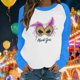 thumbnail image 1 of Xuyuer Mardi Gras Shirts for Women Shirt Funny Mask Graphic Tee Carnival Long Sleeve Shirt V Neck Top, 1 of 6