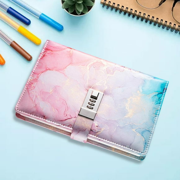 Diary with Lock Lockable Secrets Journal Password Lock Diary Girls Kids Boys Pink