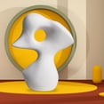 thumbnail image 2 of Adornos de estatuas de cerámica de rocalla abstracta, figuritas, decoraciones de mesa, artesanías, 2 of 9