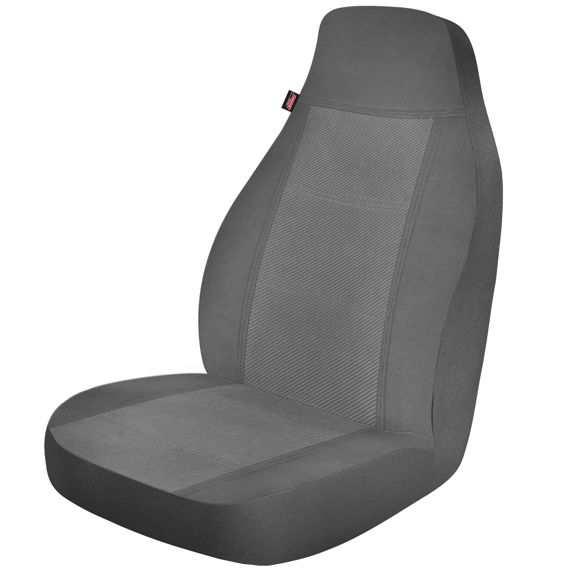 Genuine Dickies Universal 2 Piece Noah Cloth Car Seat Covers Gray, 806416