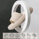 thumbnail image 2 of Zapatillas Rosyclo Cloud Slides, antideslizantes, suaves y cómodas, de color beige, 2 of 6