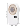 thumbnail image 2 of Zguuel Handheld Fan with Ice Plate, Semiconductor Cooling Fan with Digital Display & Speed Control, Rechargeable Personal Cooling Fan for Travel, Outdoor, Summer, 2 of 4
