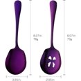 thumbnail image 2 of Meisha Serving Spoons Set, 3 Serving Spoons and 3 Slotted Serving Spoons, Purple Stainless Steel Serving Utensils for Buffet Can Banquet Cooking Kitchen - Mirror Polished, 2 of 8