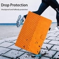thumbnail image 4 of Case for iPad Air 5th/4th Generation (2022/2020) 10.9 inch,Magnetic PU Leather Folio Folding Smart Cover with Auto Wake Sleep Stand Card Wallet Shockproof Rubber Case, Orange, 4 of 7