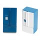 thumbnail image 5 of Muñeca hogar refrigerador decorativo Bewildely 1:12 extraíble reutilizable cocina juguete nevera accesorios Azul Blanco, 5 of 6