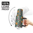 thumbnail image 3 of 40oz Pioneer Flower Floral Print Pattern Insulated Tumbler with Handle, BPA-Free Leak Proof Lid and Straws, Double Wall Vacuum, Hot 12h/Cold 34h, 3 of 6