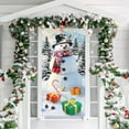 thumbnail image 4 of JoyMoreHome Christmas Door Cover, Easy Installation, 35.4x71 Inch Christmas Theme Printed Scene Decor, for Christmas Party, Home Background Ornament, 4 of 9